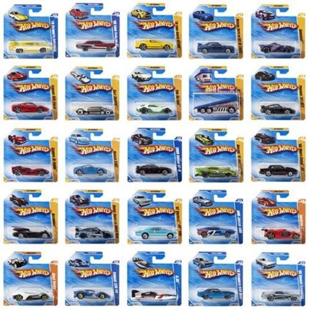 Hot Wheels Tekli Arabalar Karışık Modeller Seti (5785)