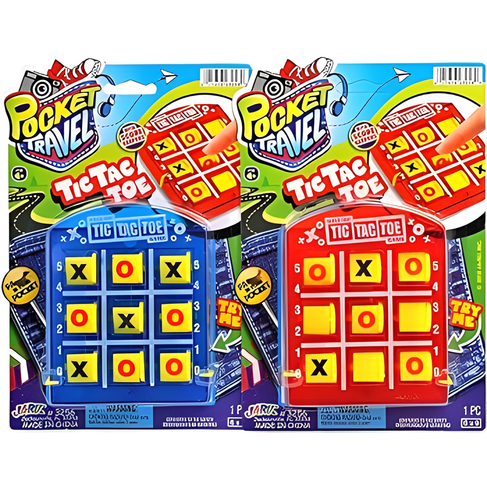 Pocket Travel Tic Tac Toe Mini Seyahat X-O Oyunu | Kompakt Taşınabilir Zeka Oyunu