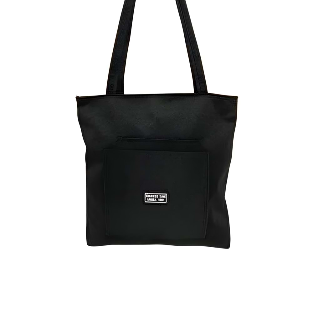 Siyah Bez Çanta – Uygun Fiyatlı Omuz Çantası (Dayanıklı Kumaş)