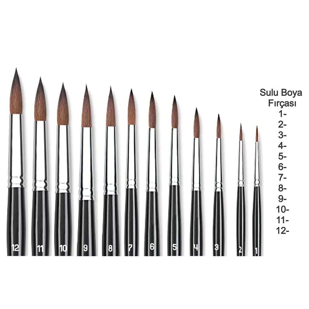 Südor Suluboya Fırçası 145 – No:9 İnce Uç Fırça