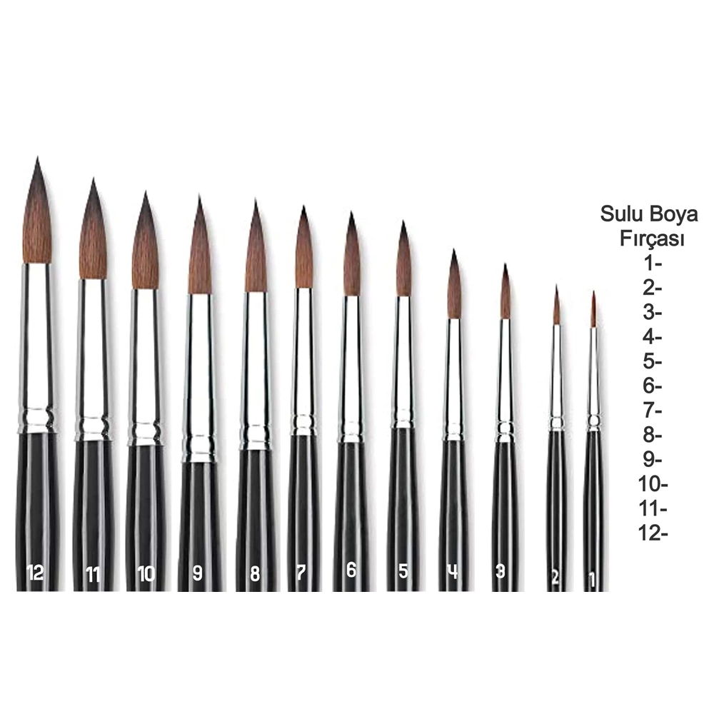 Südor Suluboya Fırçası 145 – No:9 İnce Uç Fırça