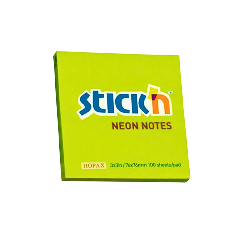 GIPTA STICKN 76x76 NEON YEŞİL 100YP