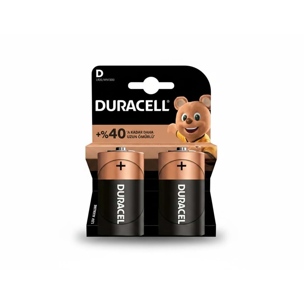 Duracell D Büyük Boy 2 Li Pil Kartela 5005988