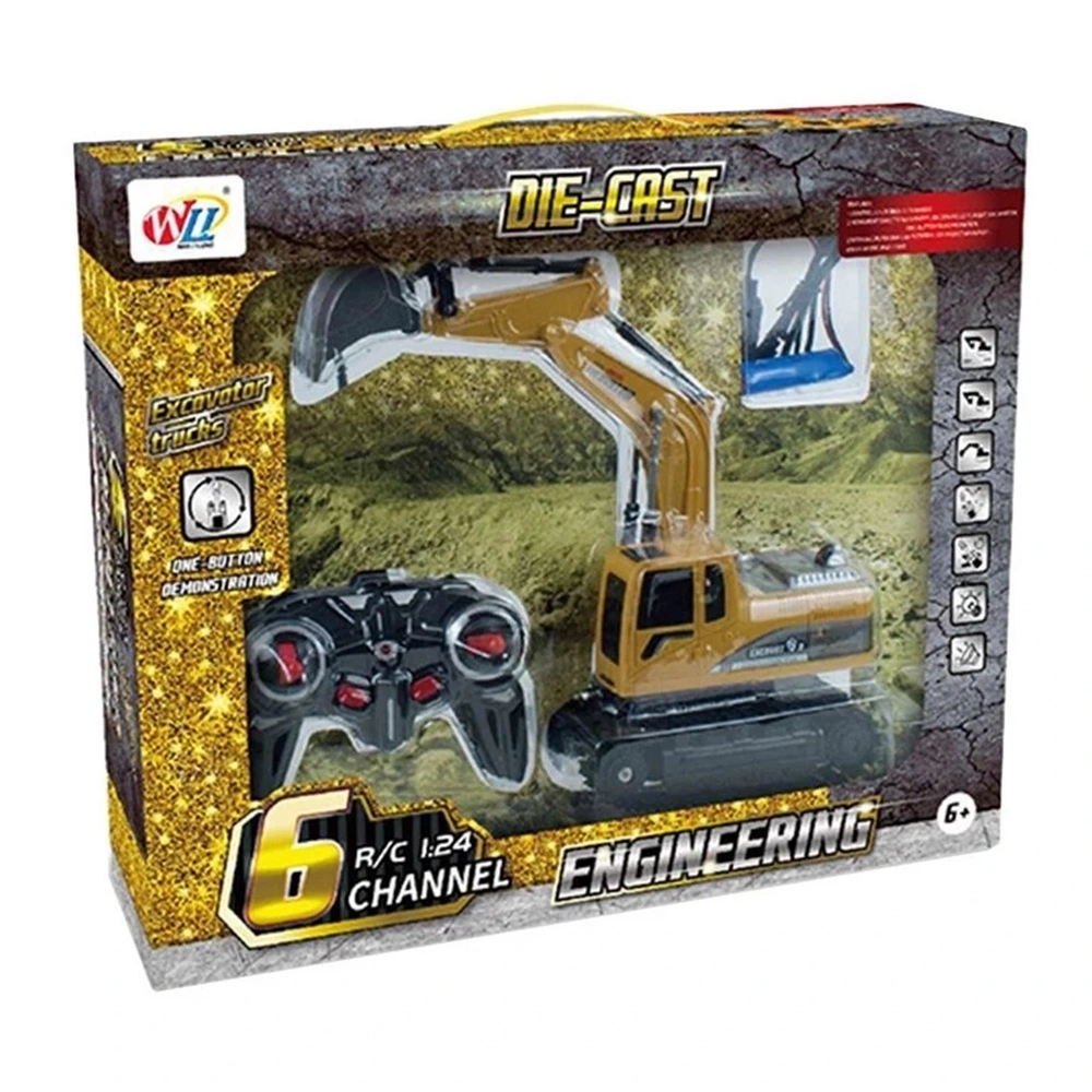 Uzaktan Kumandalı Şarjlı Kepçe Oyuncak Paletli İnşaat Aracı