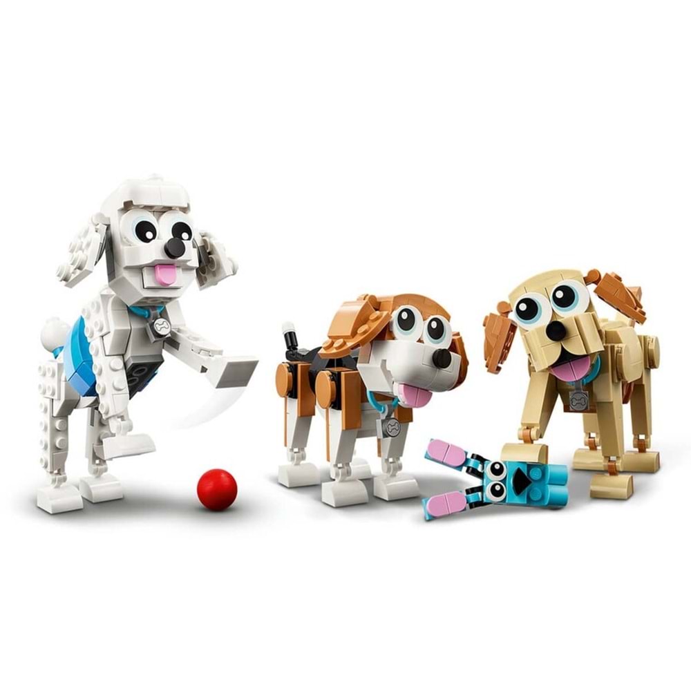 LEGO Creator 31137 Sevimli Köpekler 3’ü 1 Arada Yapım Seti