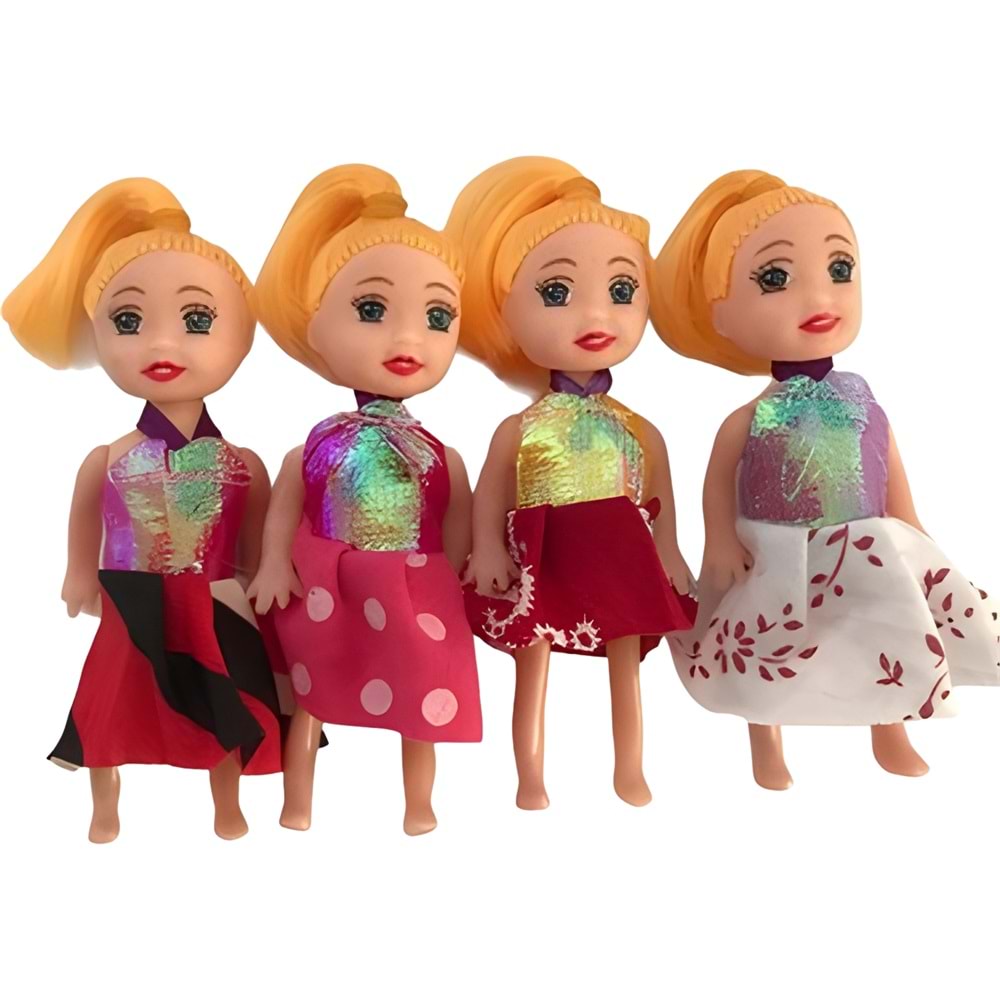 Parmak Bebek 4’lü Set – Mini Kız Bebek Oyuncak
