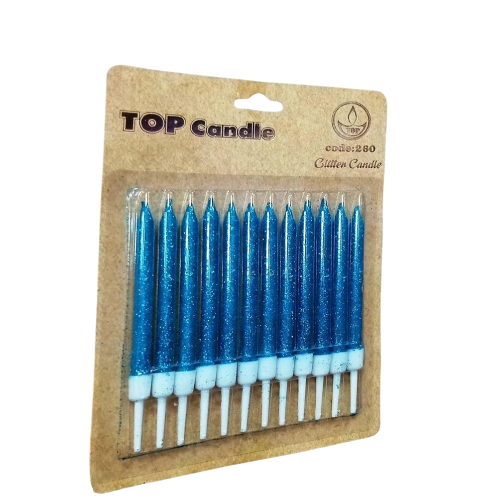 Kod 260 Kısa Simli Mum 12’li | Pasta ve Doğum Günü Mumu