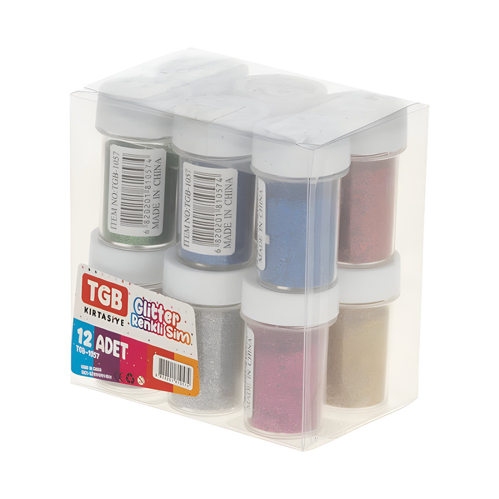 Rengarenk Sim | Hobi ve El İşi İçin Parlak Sim Tozu (Tek Adet)