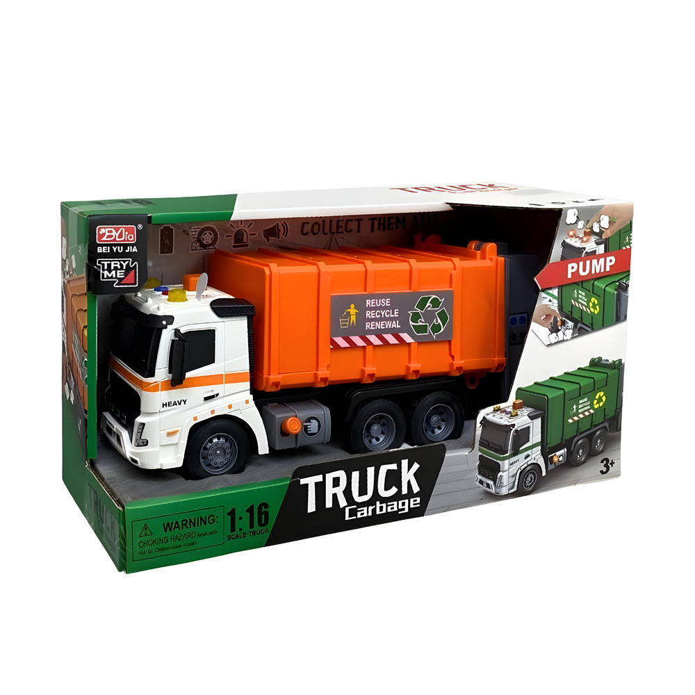 Sürtmeli Işıklı Sesli İnşaat Aracı | Çocuk Oyuncak Araba