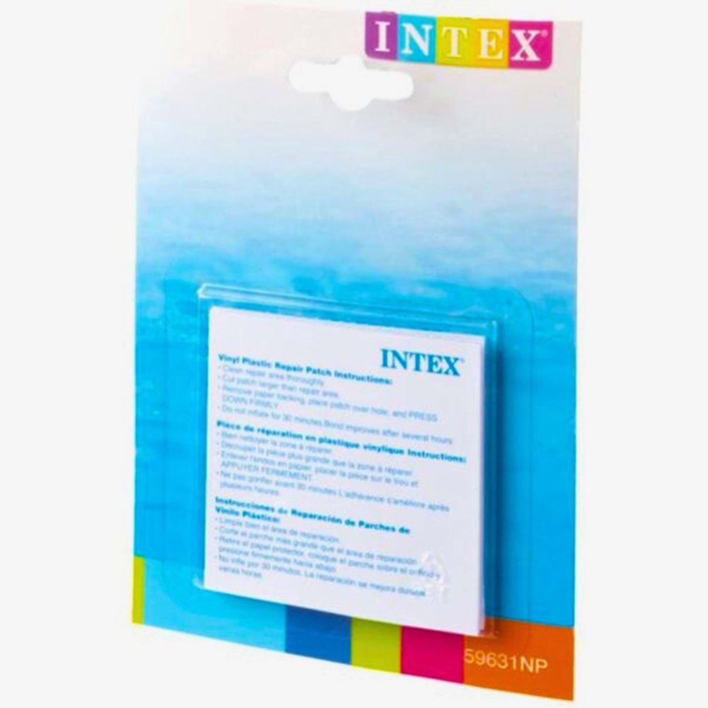 INTEX Vinil Plastik Onarım Yaması - Şişme Ürünler İçin Tamir Kiti (6 Parça)