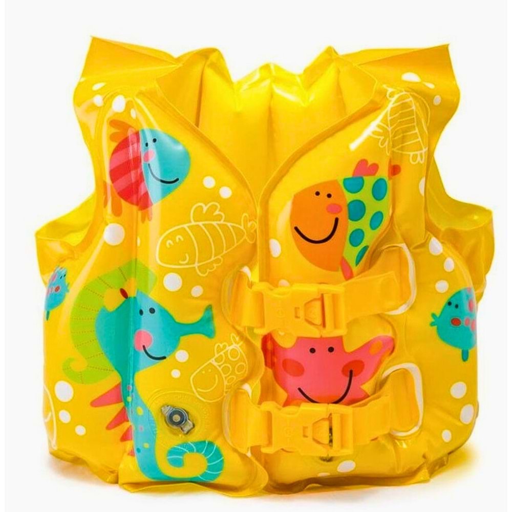 INTEX Deniz Canlıları Desenli Şişme Yüzme Yeleği - Çocuk Can Yeleği
