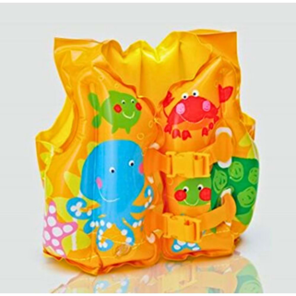 INTEX Deniz Canlıları Desenli Şişme Yüzme Yeleği - Çocuk Can Yeleği