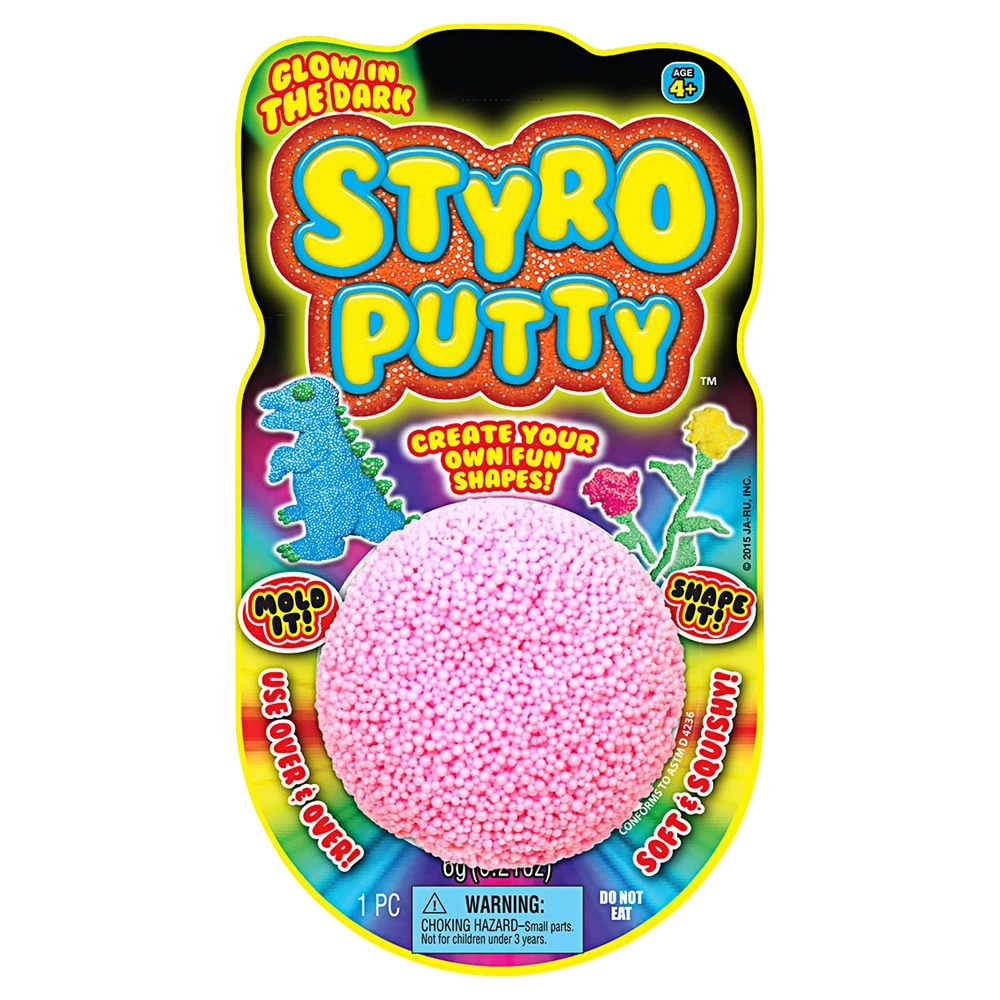 Karanlıkta Parlayan Köpük Top Stres Oyuncağı Eğlenceli Putty