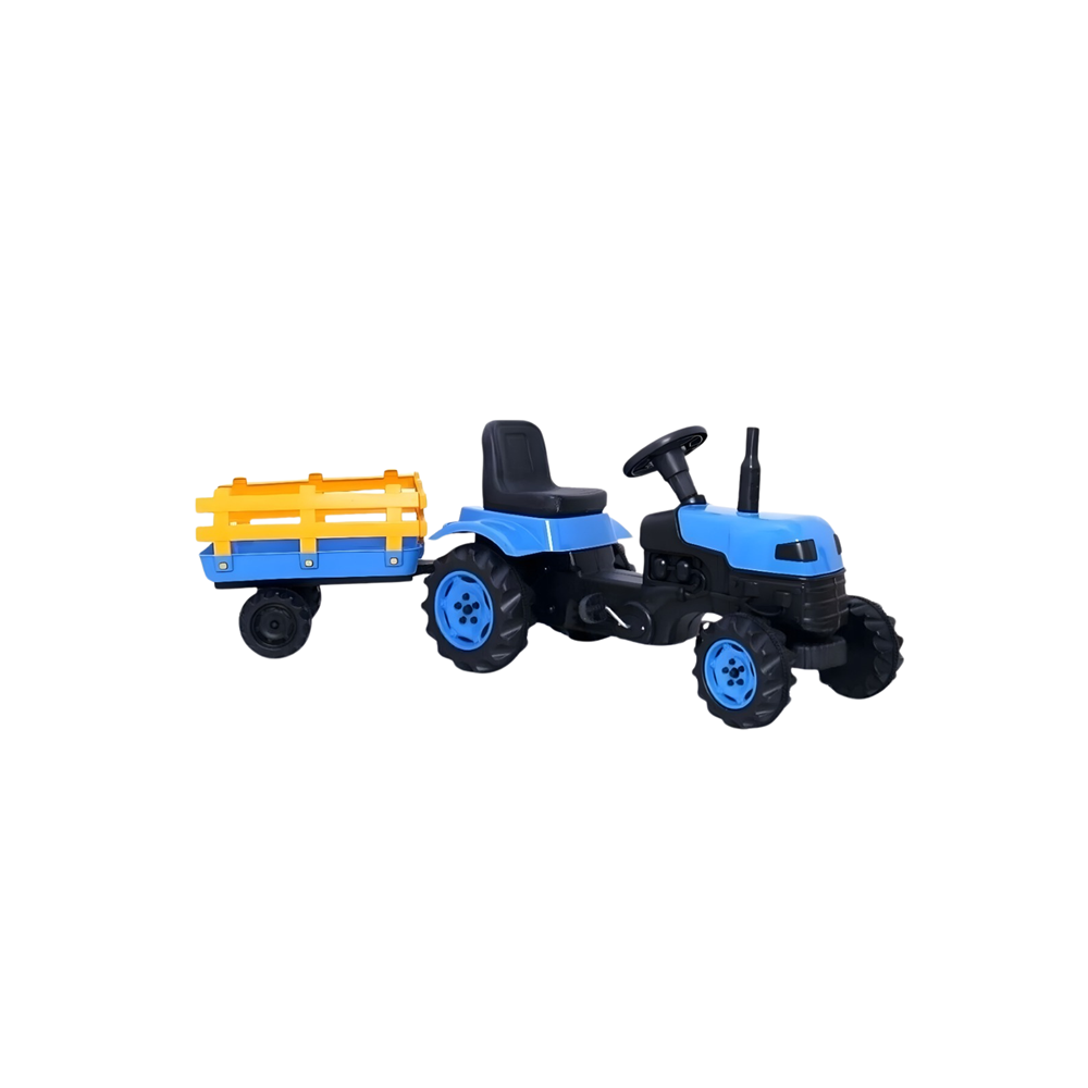 Biberoğlu Romorklu Mavi Traktör | Çocuk Bisikleti & Eğlenceli Oyun Aracı