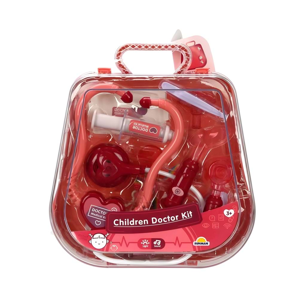 Sunman Sesli ve Işıklı Çantalı Doktor Seti | Eğitici Rol Oyunu Doktor Seti