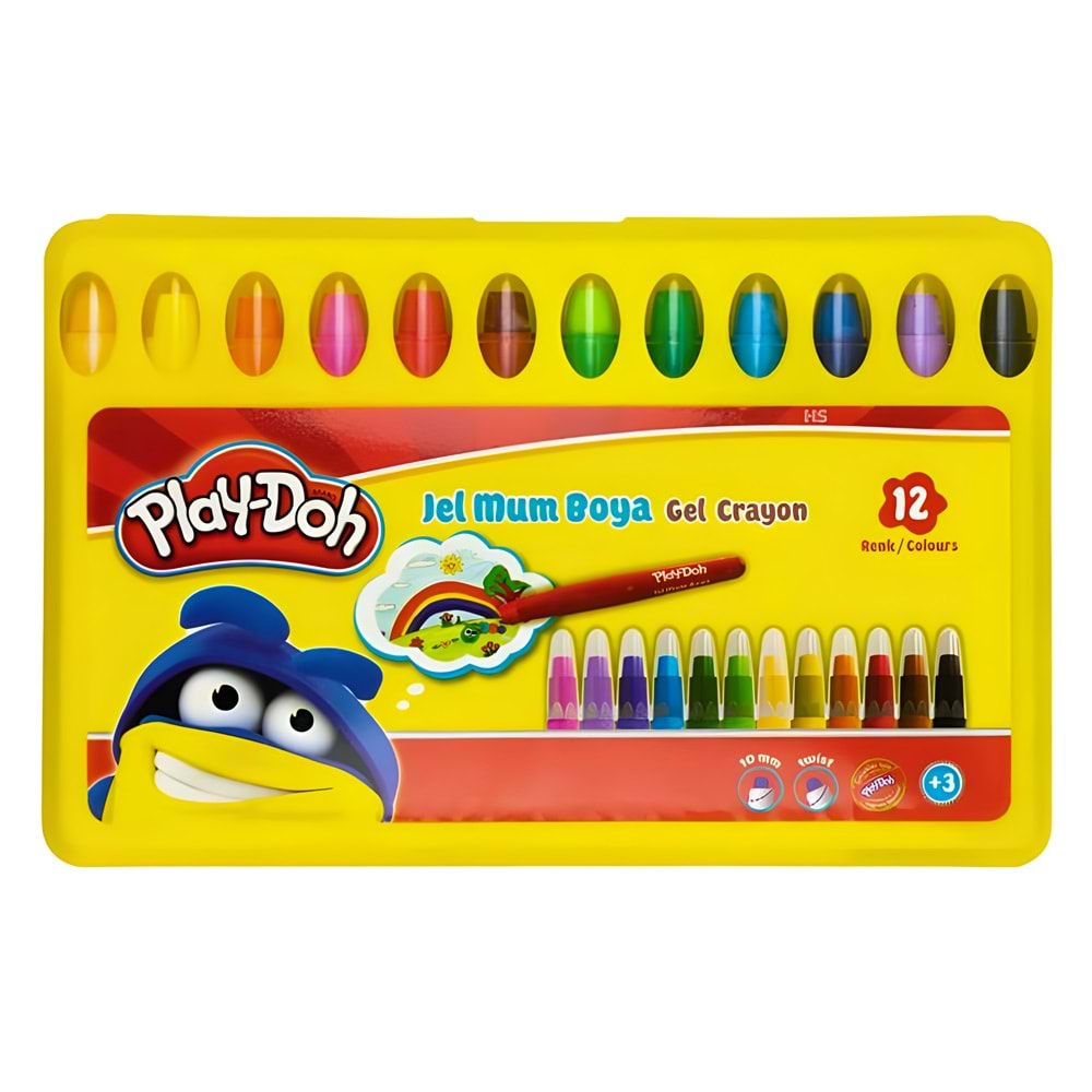 PLAY-DOH JEL CRAYON 12 RENK PP BOX