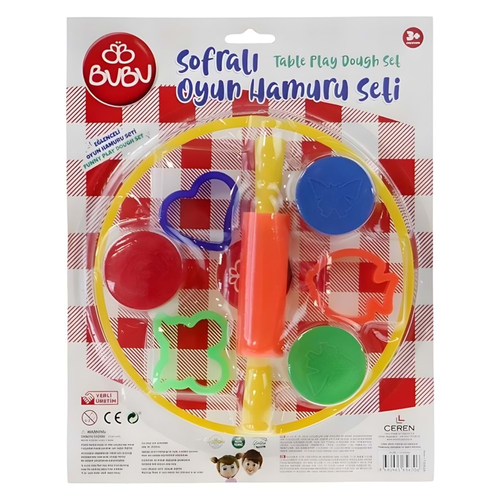 BU-BU SOFRALI OYUN HAMURU SETİ (3X15GR.)