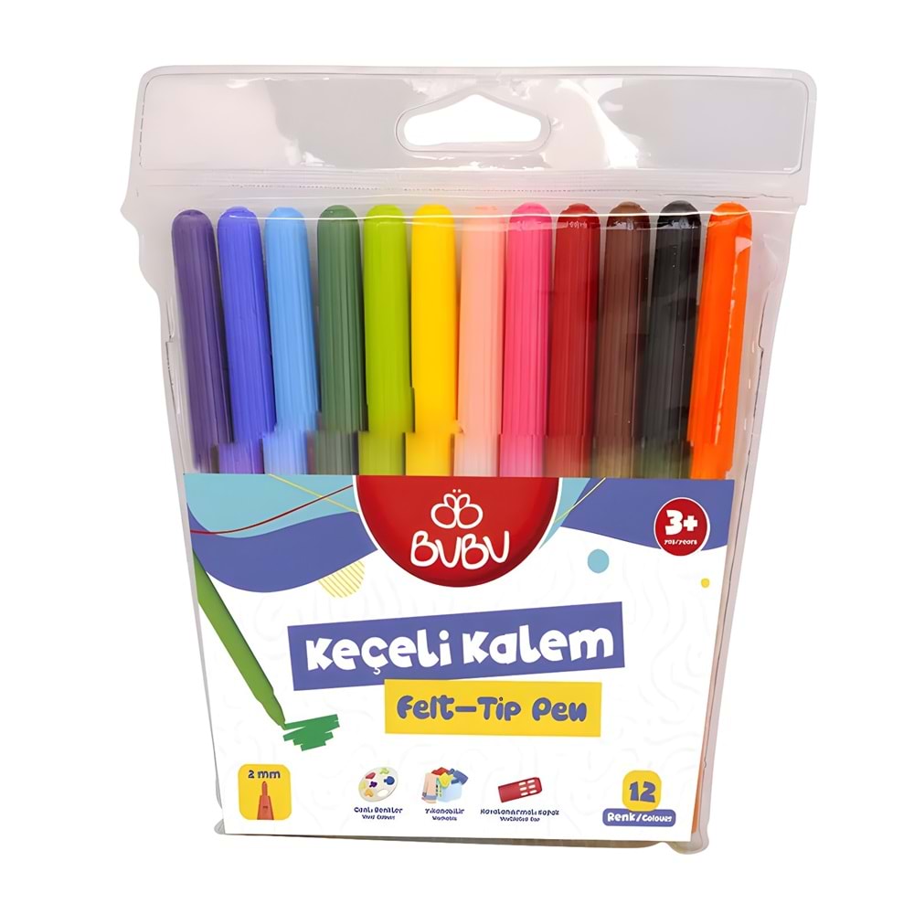 CEREN BUBU 12 RENK KEÇELİ KALEM