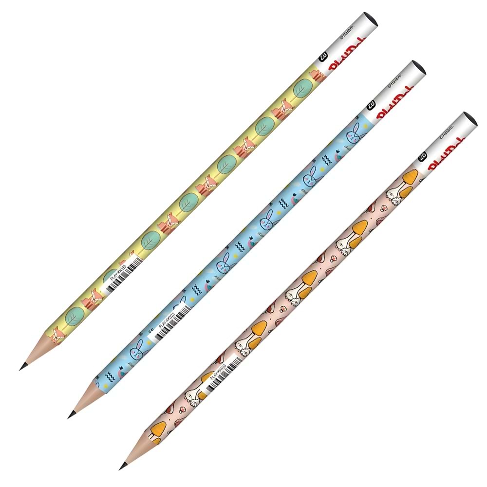 Ceren Play-Doh Unicorn Folyolu Silgisiz Kurşun Kalem – 3’lü Asorti