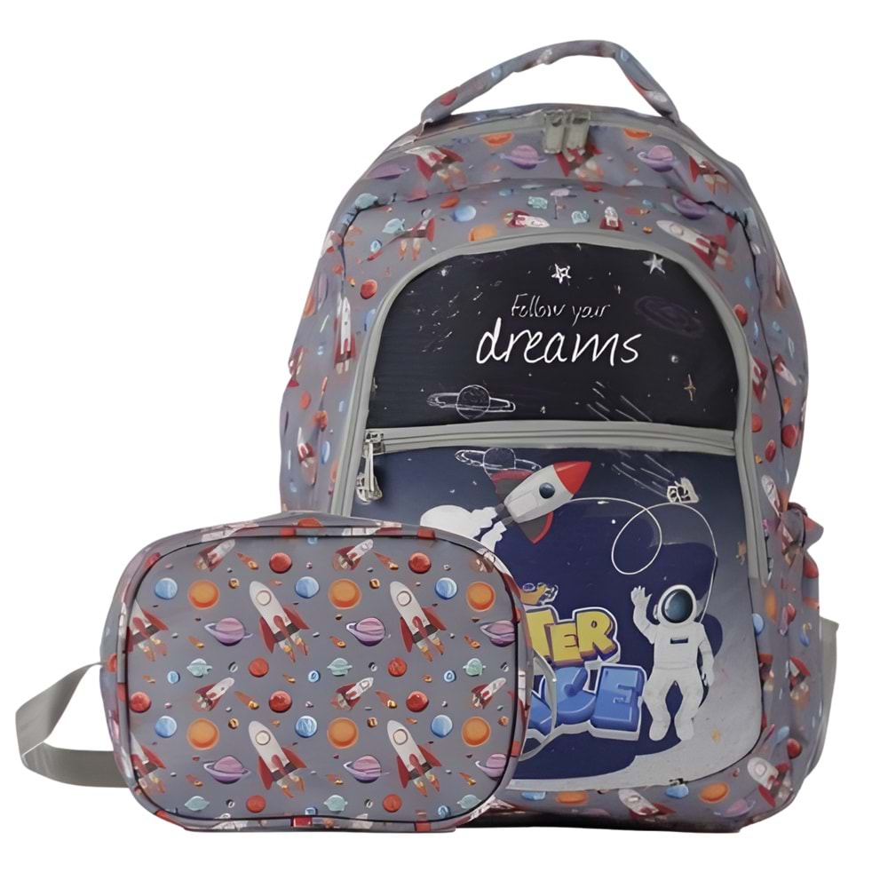 Outer Space Uzay Temalı Okul Çantası Seti – ÇNT 5105-05