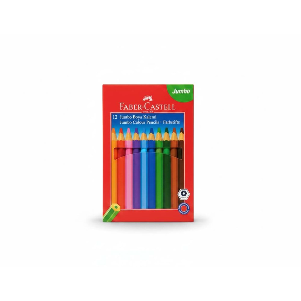 Faber-Castell Jumbo Boya Kalemi 12 Renk (FSC)