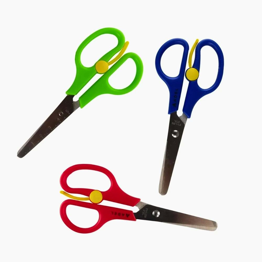 ADEL Cetvelli Makas | Paslanmaz Çelik Okul ve Kırtasiye Makası