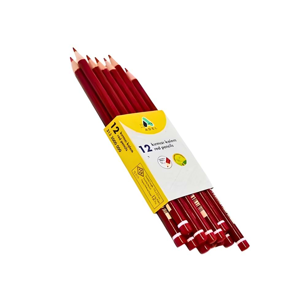 ADEL Kırmızı Kurşun Kalem – Kaliteli Yazı ve İşaretleme Kalemi