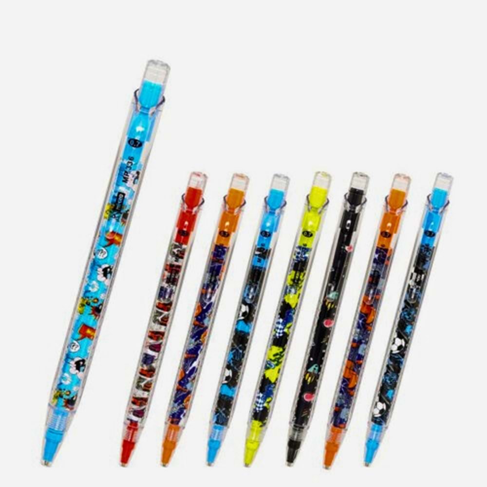 MİKRO MP-336 Spor Temalı Versatil Kalem 0.7 mm | Desenli Çocuk Uçlu Kalemi
