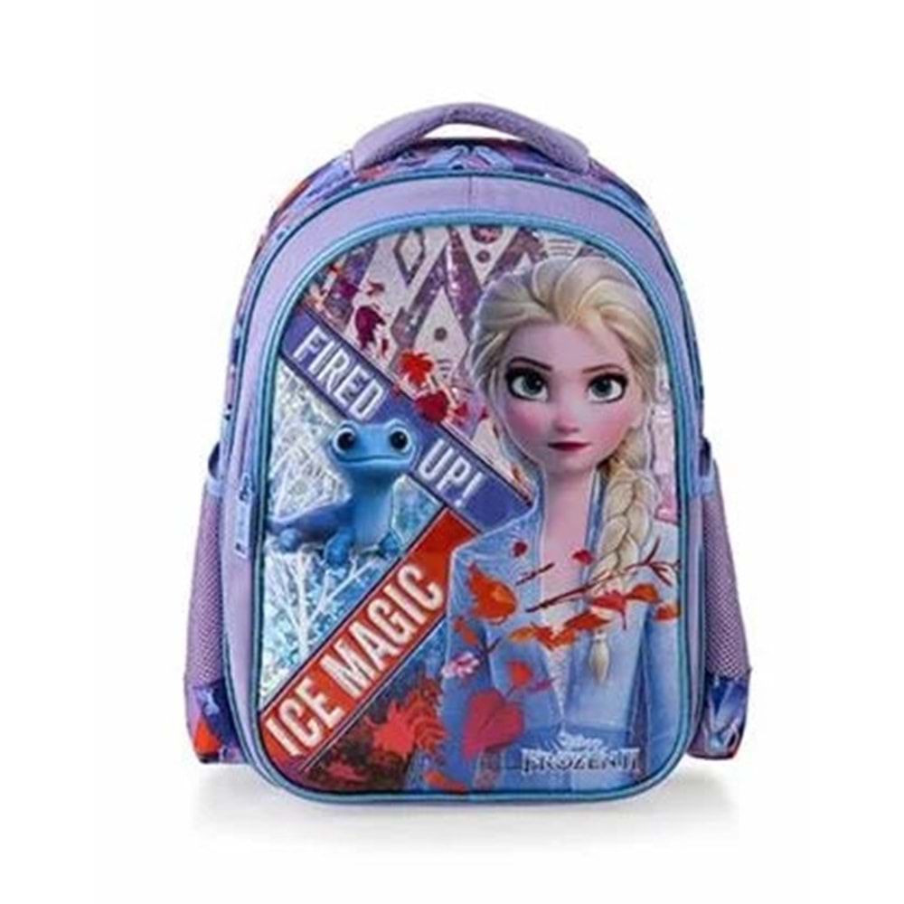 FROZEN II Elsa Lisanslı Okul Çantası - Bruni Figürlü İlkokul ve Anaokulu Sırt Çantası