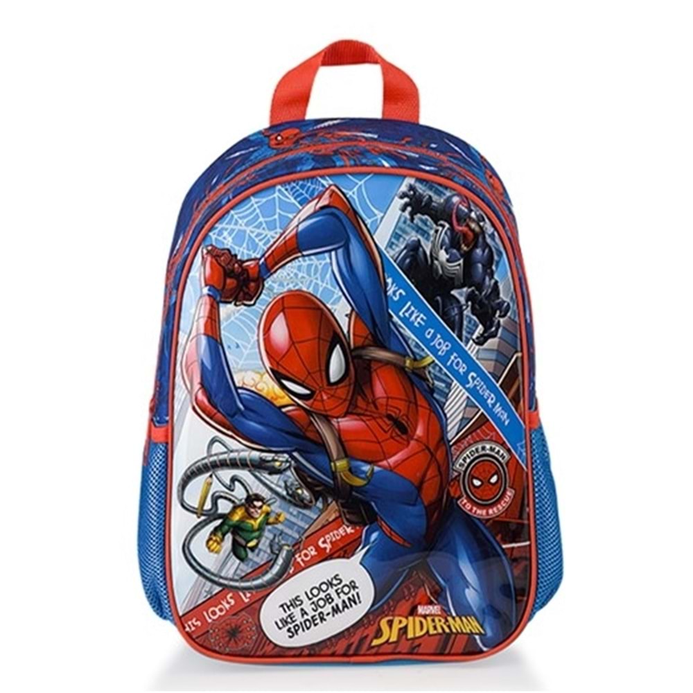 Marvel SPIDER-MAN Lisanslı Okul Çantası - Aksiyon Temalı İlkokul ve Anaokulu Sırt Çantası