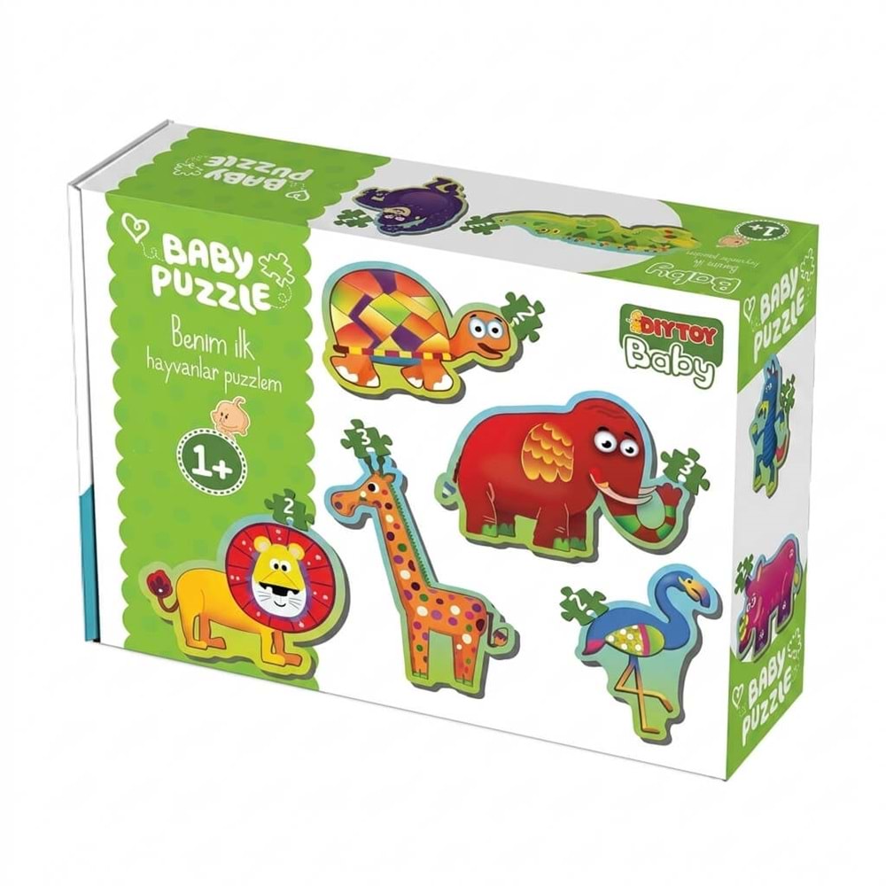 ONYTOY Baby Benim İlk Puzzlem - 10 Parçalı Hayvanlar Puzzle Seti (1+ Yaş)
