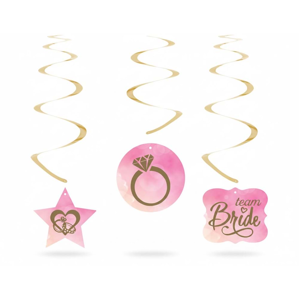 SW16 Team Bride Spiral Sarkıt Süs 6lı