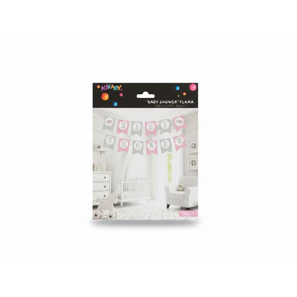 BNR77 Baby Shower Harf Afiş Kız