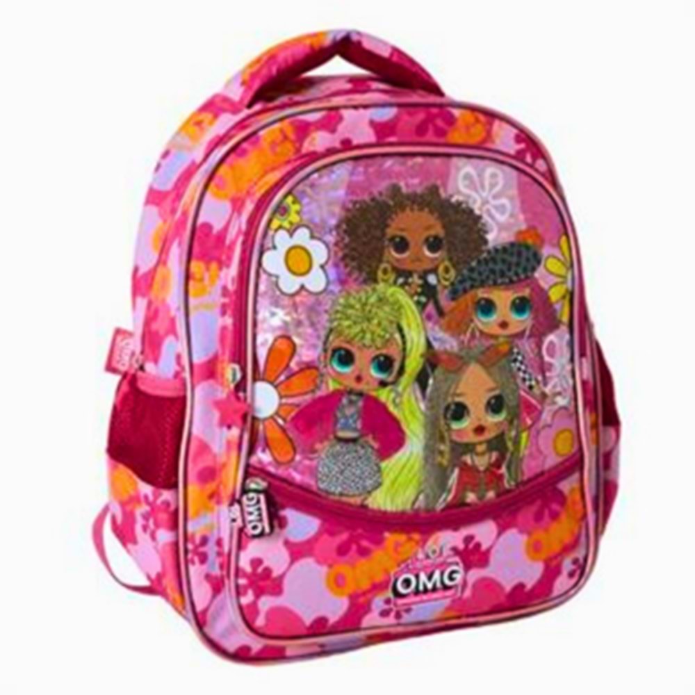 ÖZKARA LOL OMG Lisanslı Okul Çantası - Kız Çocuk Sırt Çantası (Pembe)
