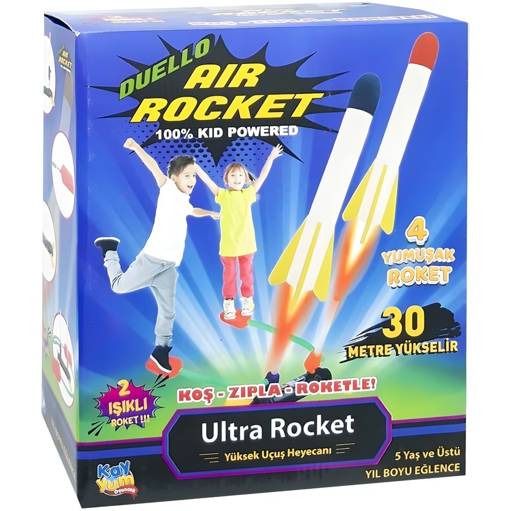 Kayyum Düello Air Rocket 9012 – Ultra Rocket Hava Roketi Seti (30 Metre Yükselir)