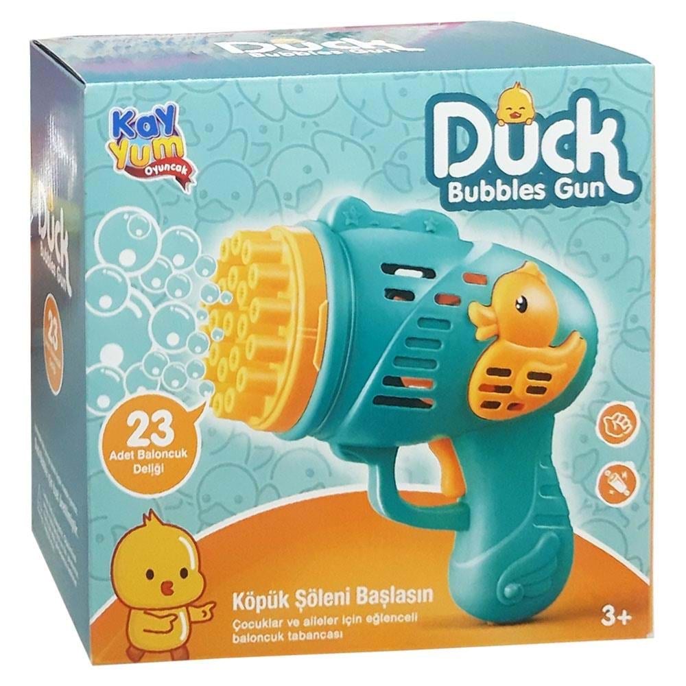 Duck Bubbles Gun Köpük Tabancası Mavi Kayyum Oyuncak Baloncuk Tabancası