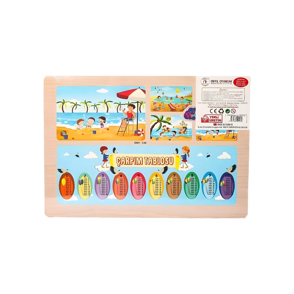 Play Wood ONY Serisi: Yaz Mevsimi Temalı Ahşap Eğitici Puzzle