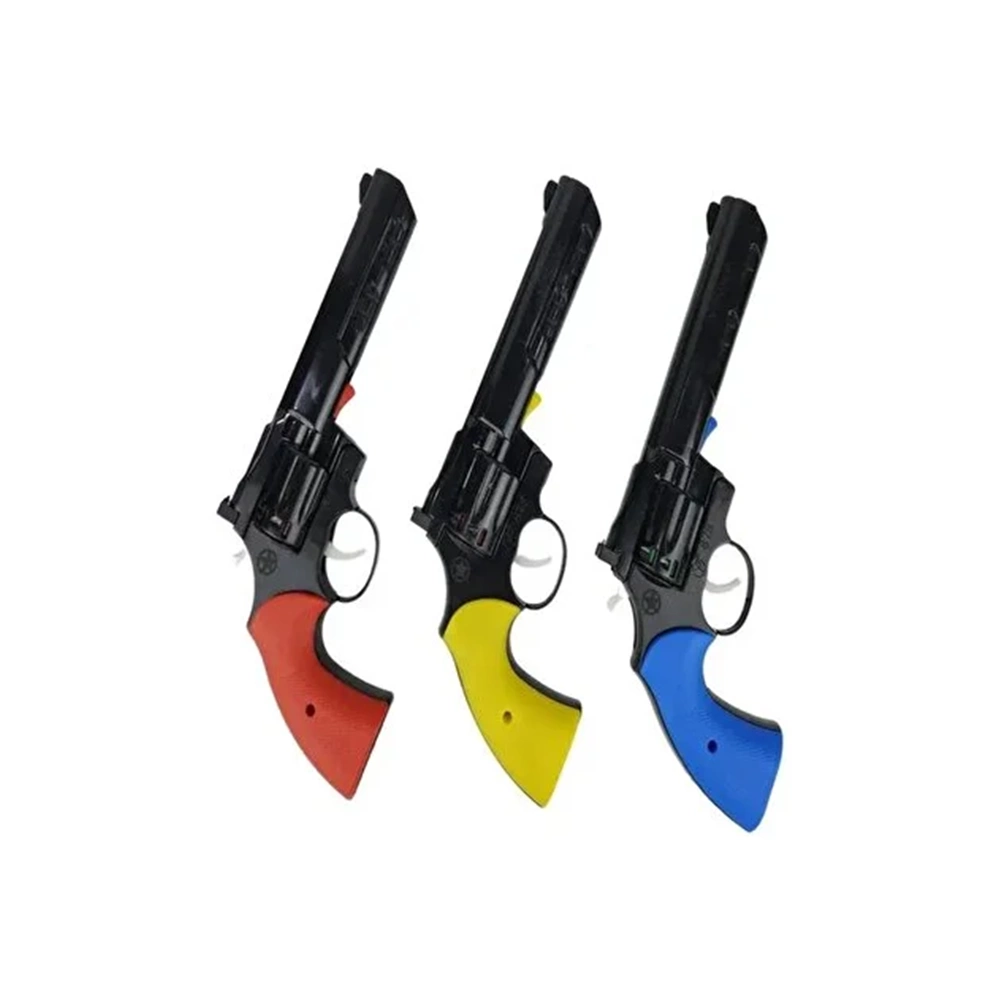 Uzun Kapsüllü Oyuncak Tabanca Sesli Plastik Silah