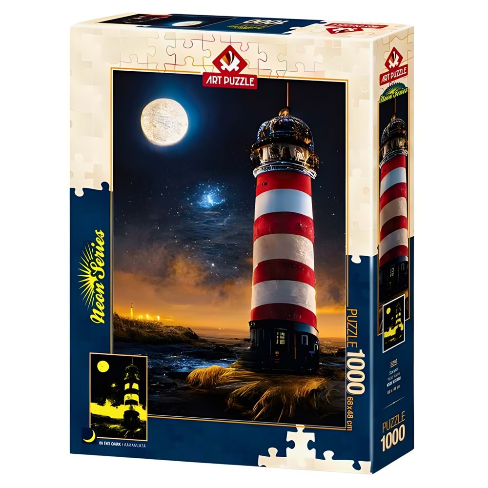 Art Puzzle 1000 Parça Neon Serisi – Yıldız Kapısı Deniz Feneri Puzzle (5240)