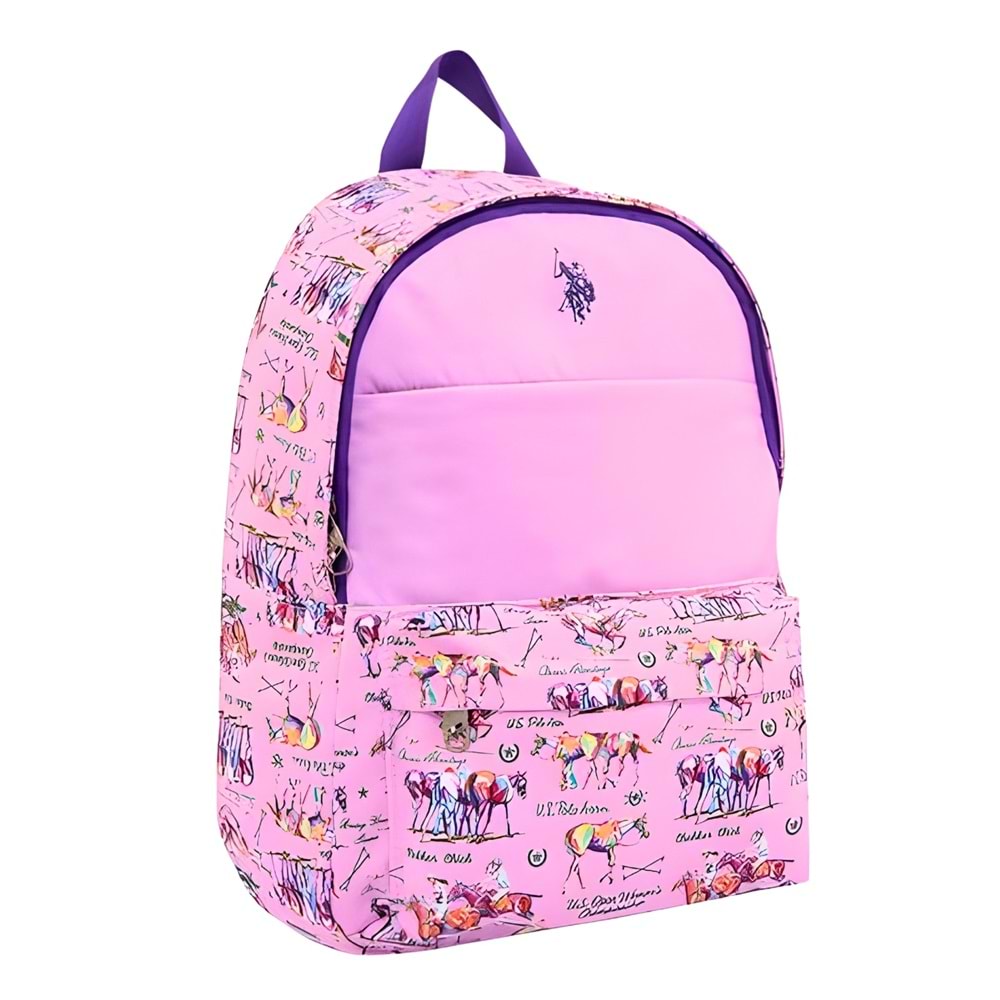 Dönmezler U.S. Polo 2024 Piedra Sırt Çantası – Pembe Okul Çantası
