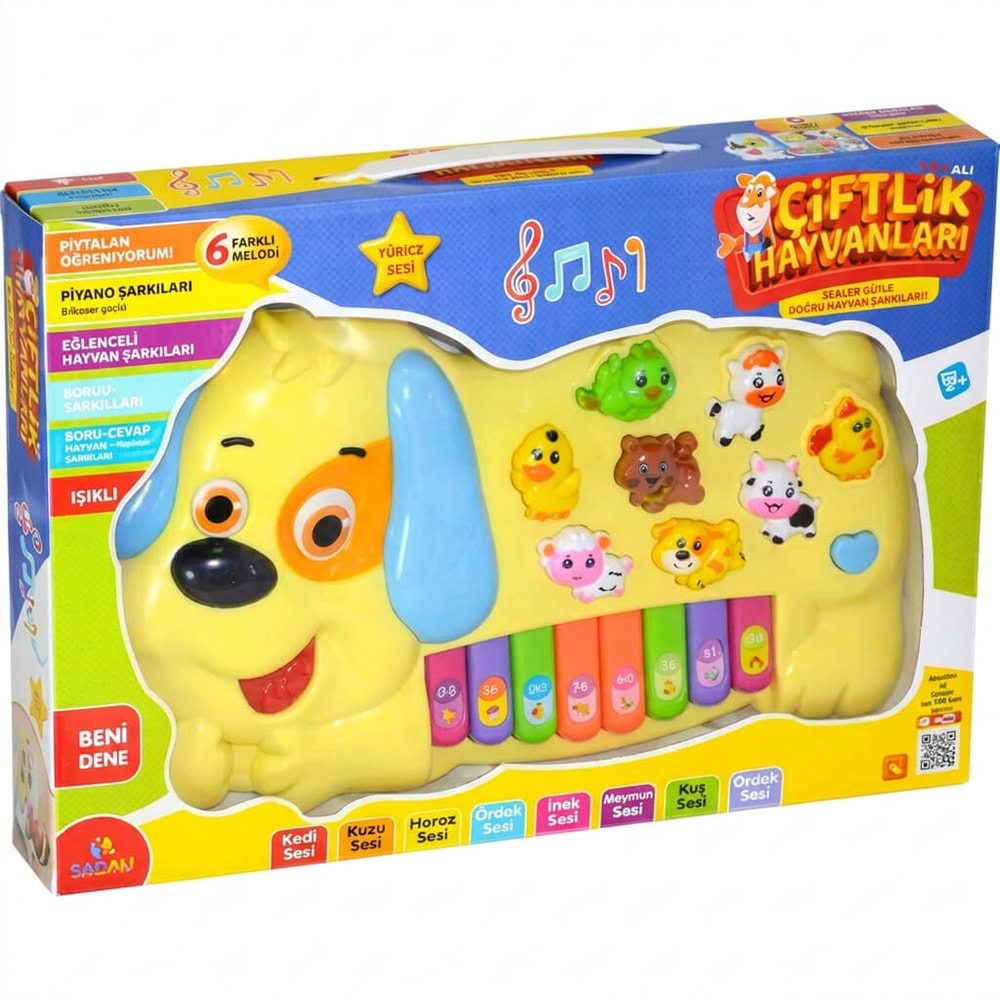 Türkçe Konuşan Köpekli Çiftlik Hayvanları Piyano (CNL-2223)