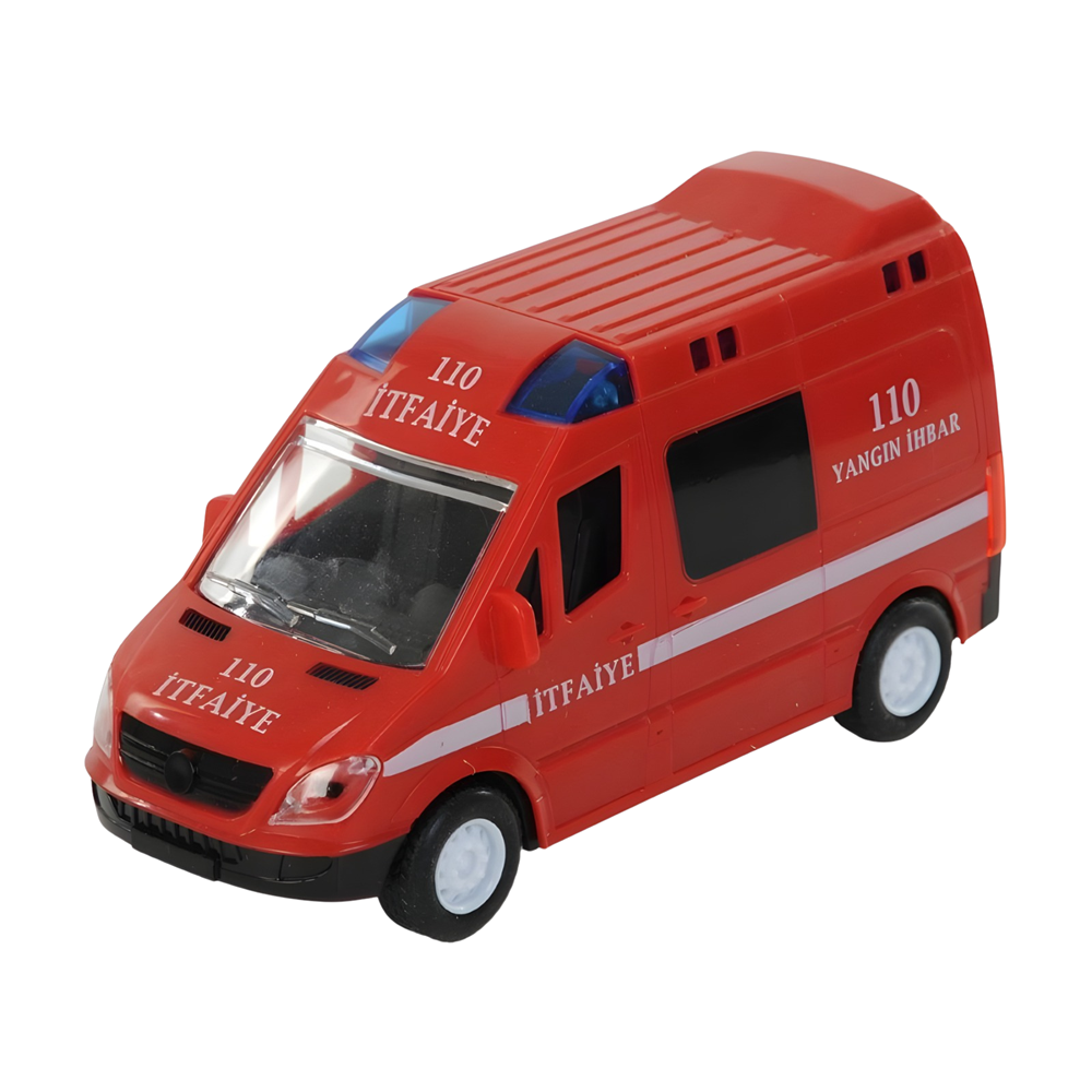Canali Işıklı Sesli İtfaiye Arabası Oyuncak | Pilli Kırılmaz Araç CNL-9999-3