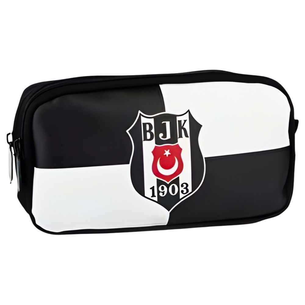 BEŞİKTAŞ BJK 1903 LOGO DESENLİ SUNİ DERİ KALEM ÇANTASI