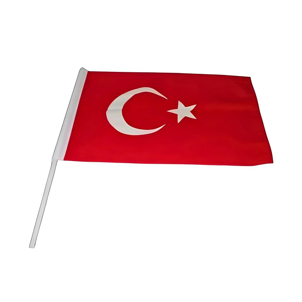 İGA Türk Bayrağı 20x30 cm – Ay Yıldız Kumaş Elde Taşınabilir Bayrak