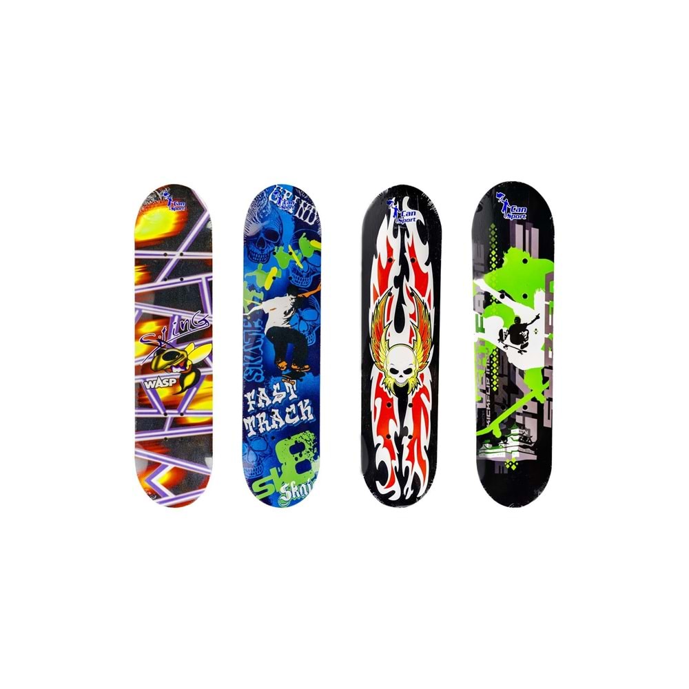 Can Sports Orta Boy Kaykay 78 cm Desenli Skateboard Çocuk ve Genç Kaykay
