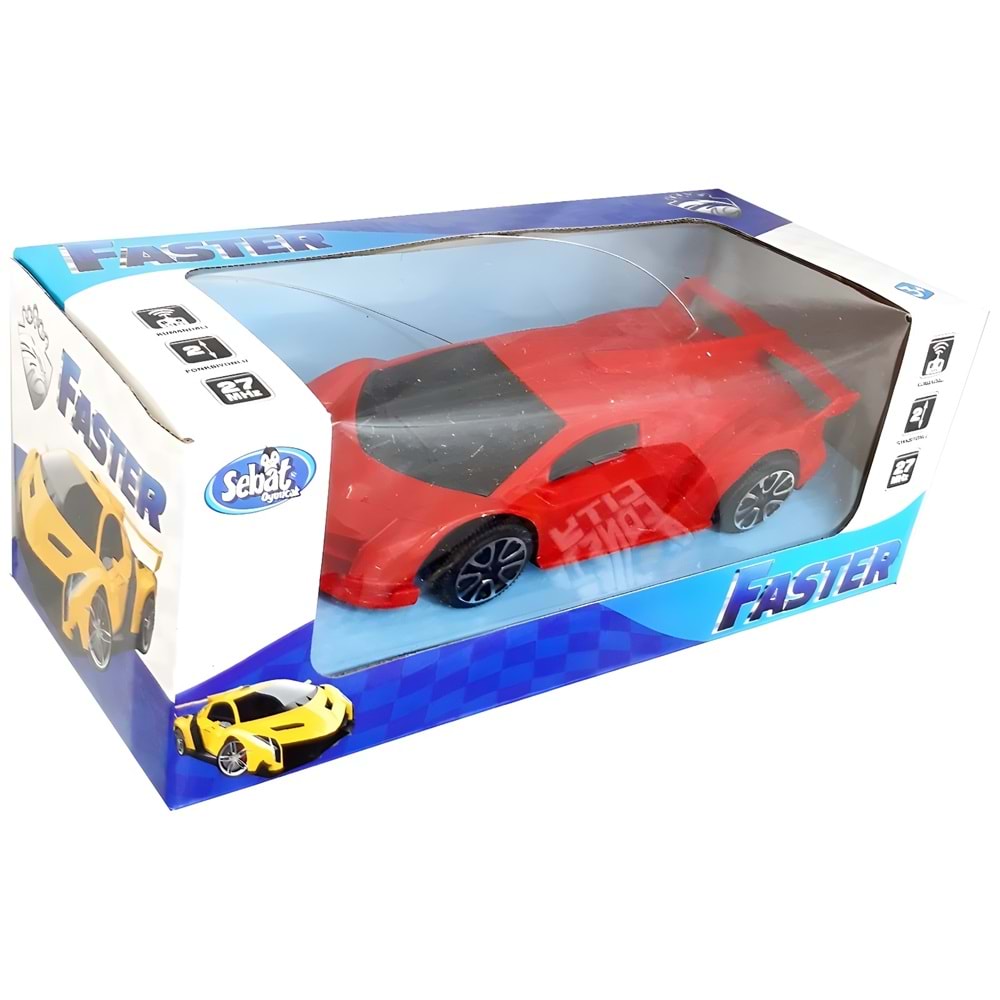 Faster Uzaktan Kumandalı Spor Araba – 27 MHz RC Araba (Sarı / Kırmızı / Mavi / Yeşil / Turuncu)
