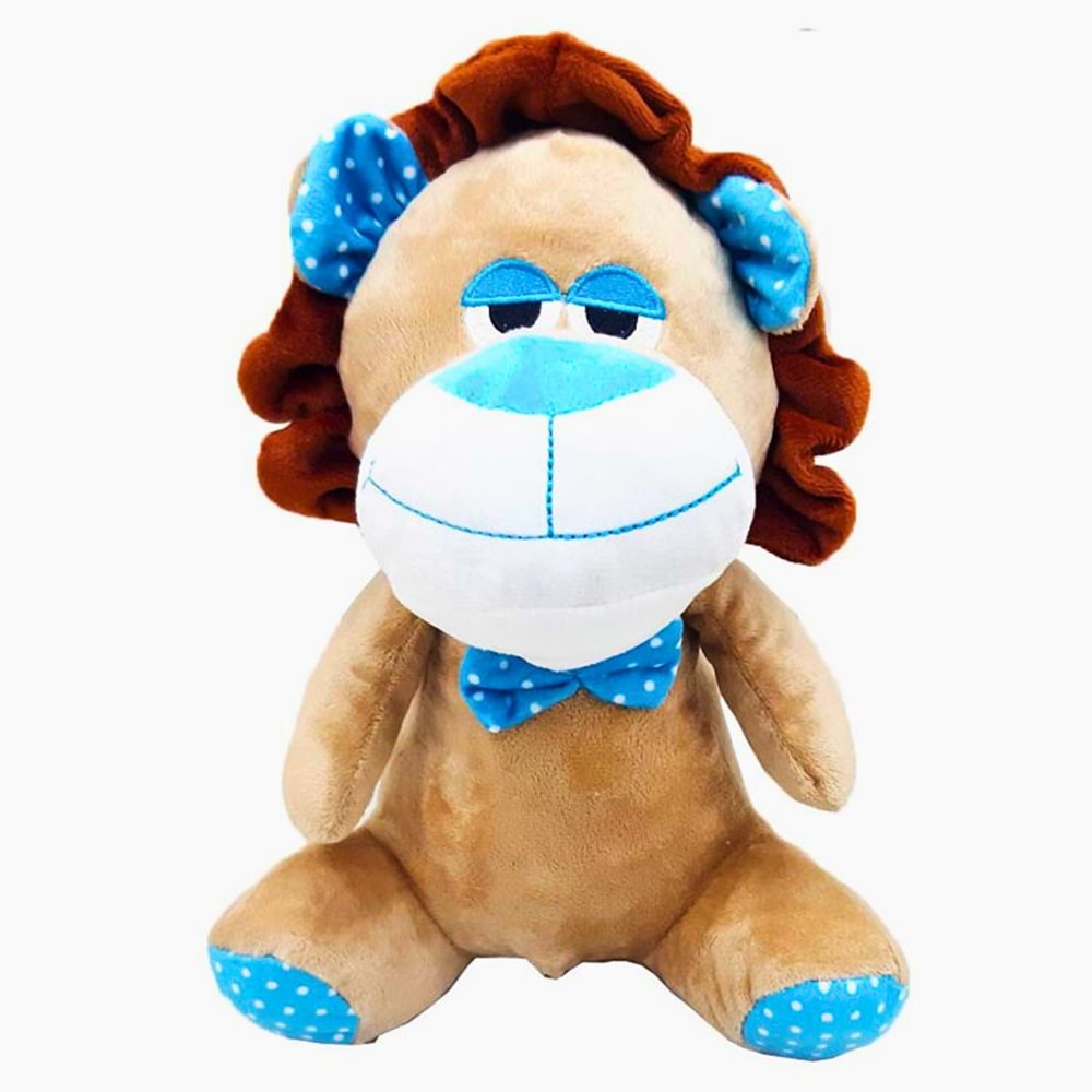 Halley 26 cm Yorgun Gözlü Hayvan Peluş Oyuncaklar (Asorti)