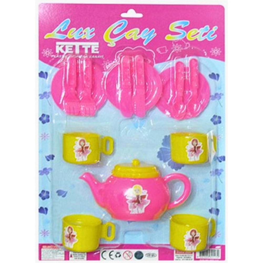Keite Lux Çay Seti Oyuncak - Çocuklar İçin 14 Parça Mutfak Oyunu