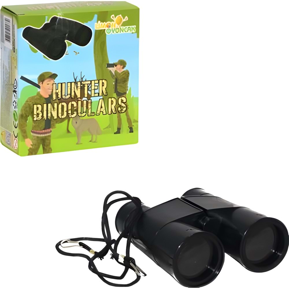 LMN128 Kutulu Oyuncak Dürbün | Çocuk Dürbün Seti | Hunter Binoculars