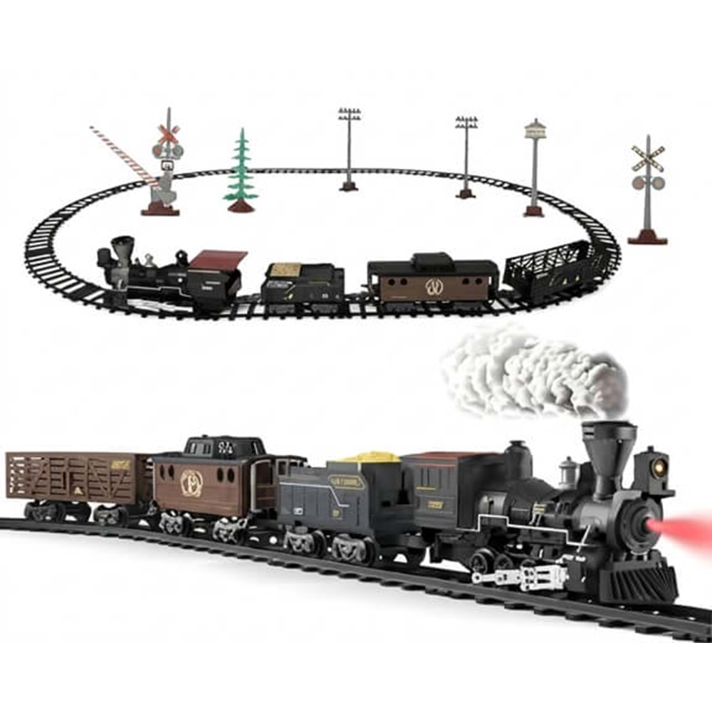 Seher Buharlı Tren Raylı Pilli Işıklı Müzikli 405